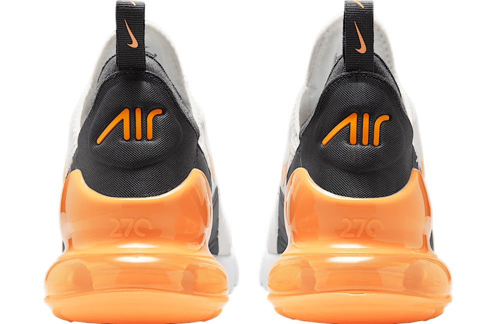 Nike Air Max 270 Summit White Laser Orange Black AH8050-114 Men’s