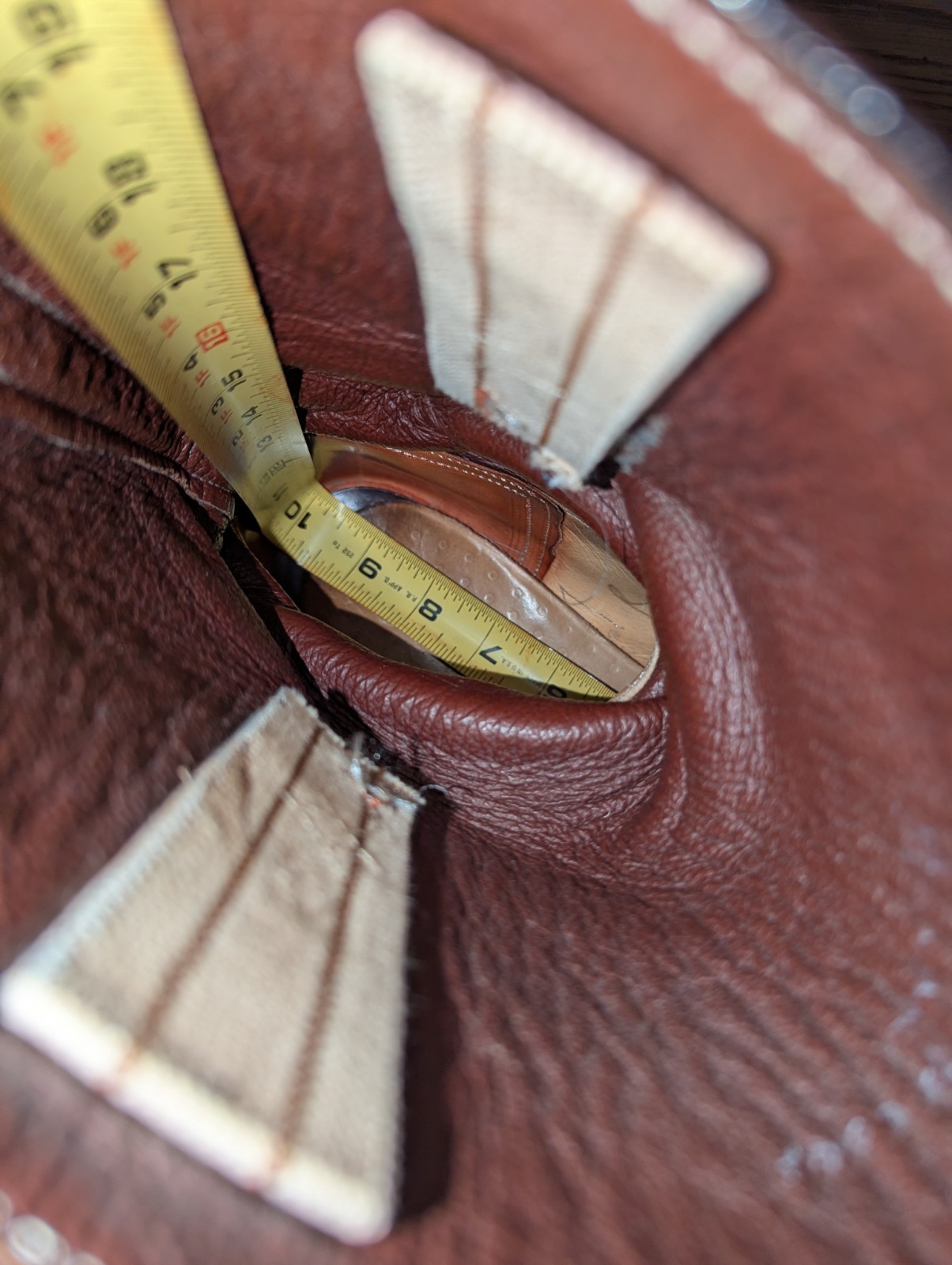 Arandu Argentina Handmade Brown Leather Riding Boots Tall 12.75″ T – 10″ L Foot