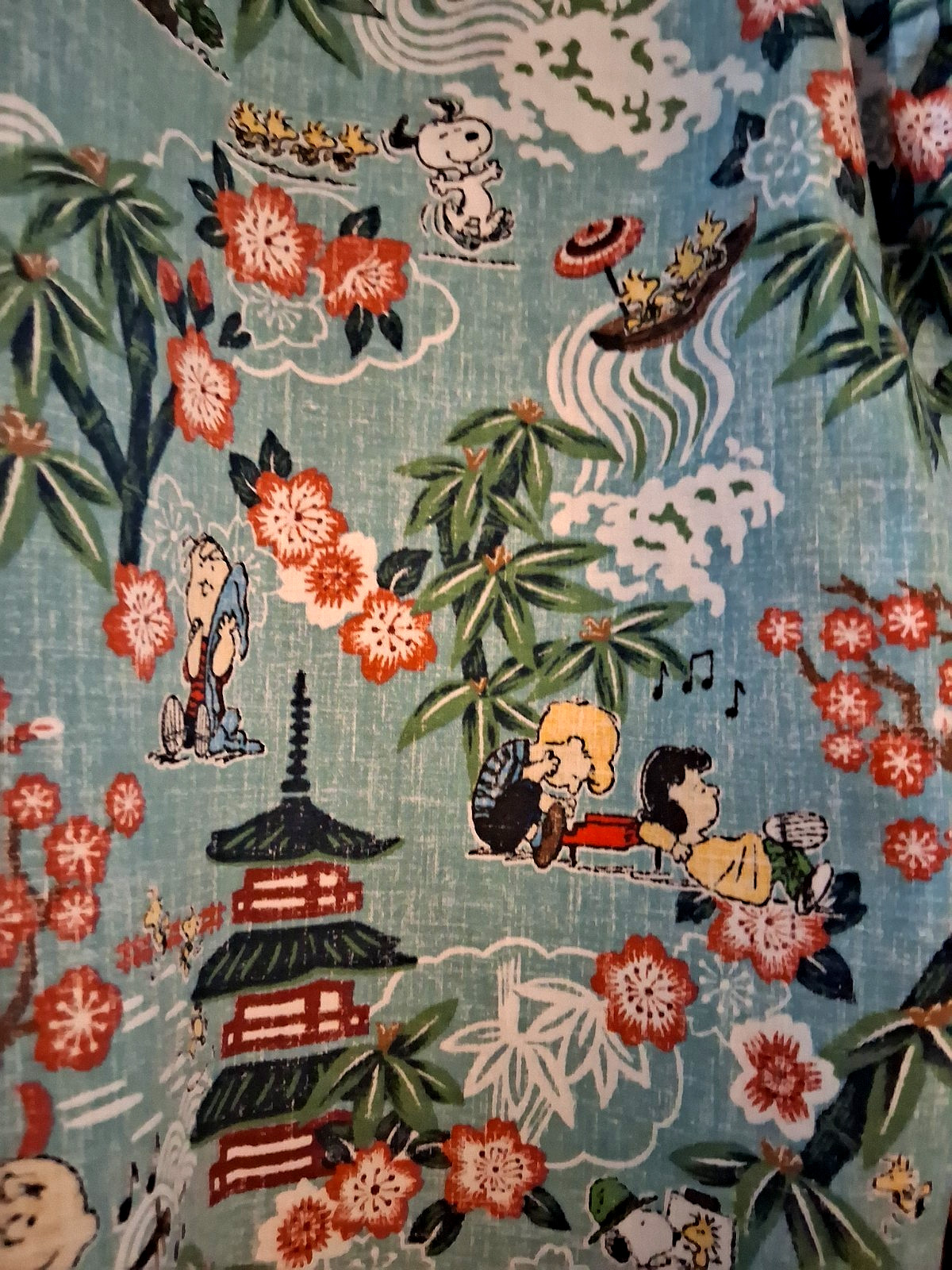 Reyn Spooner Men’s ” PEANUTS IN JAPAN” NWT PULLOVER Classic Fit Aqua Shirts