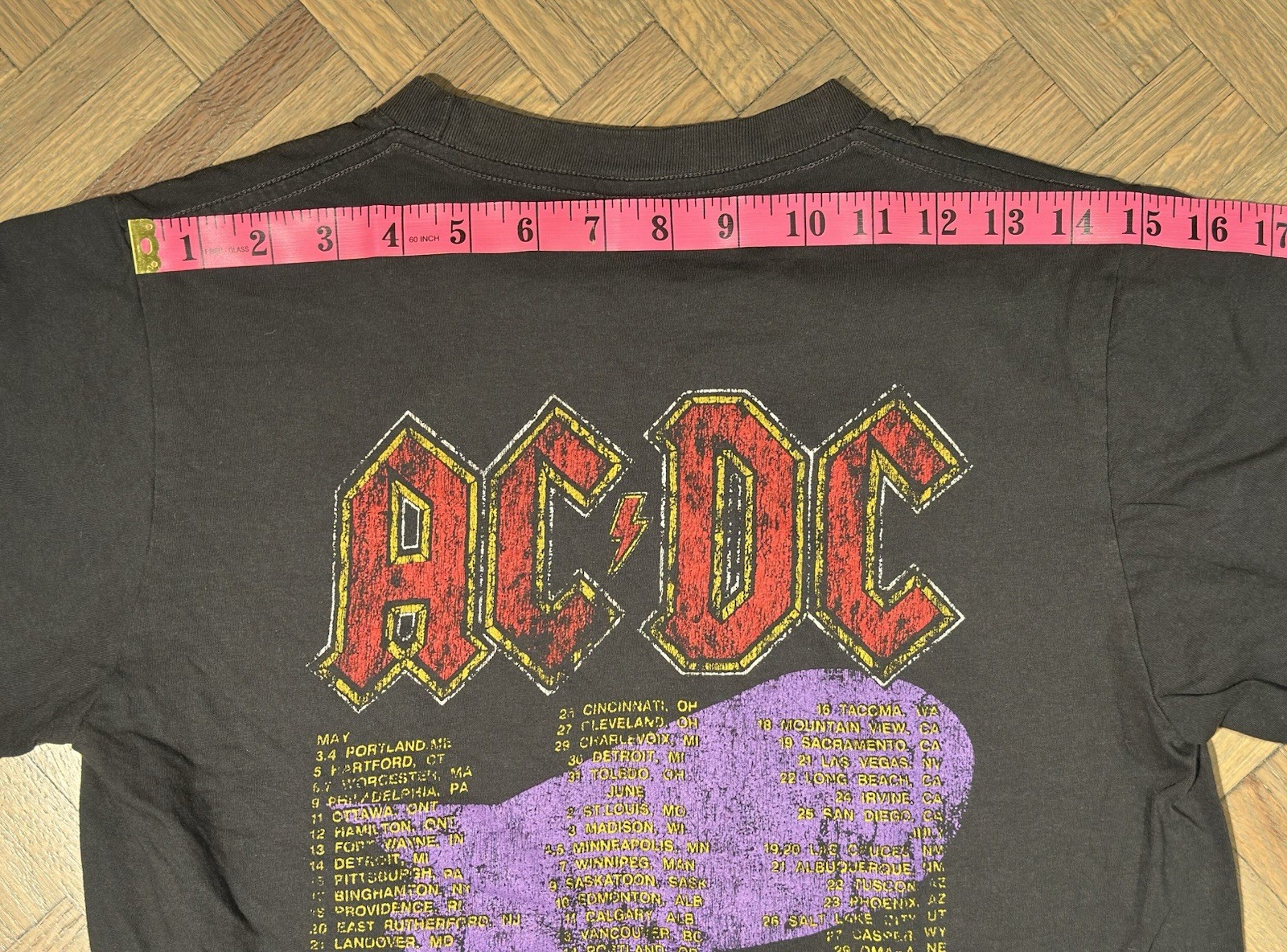 AC/DC vintage 1988 BLOW UP YOUR VIDEO t shirt ANGUS YOUNG acdc