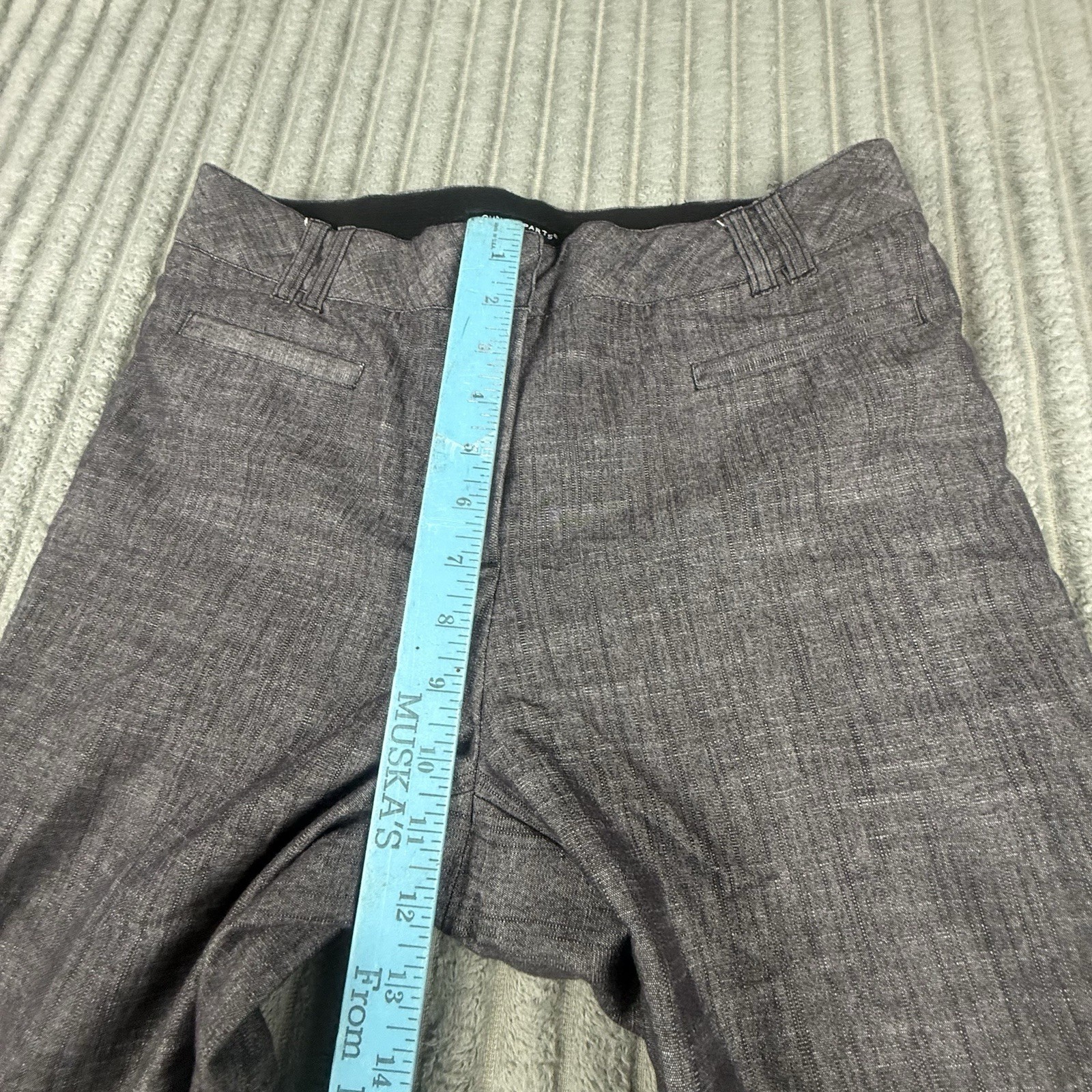Counterparts Womens Cropped Pants Size 10 (31×23) Gray Capri Stretch Trouser