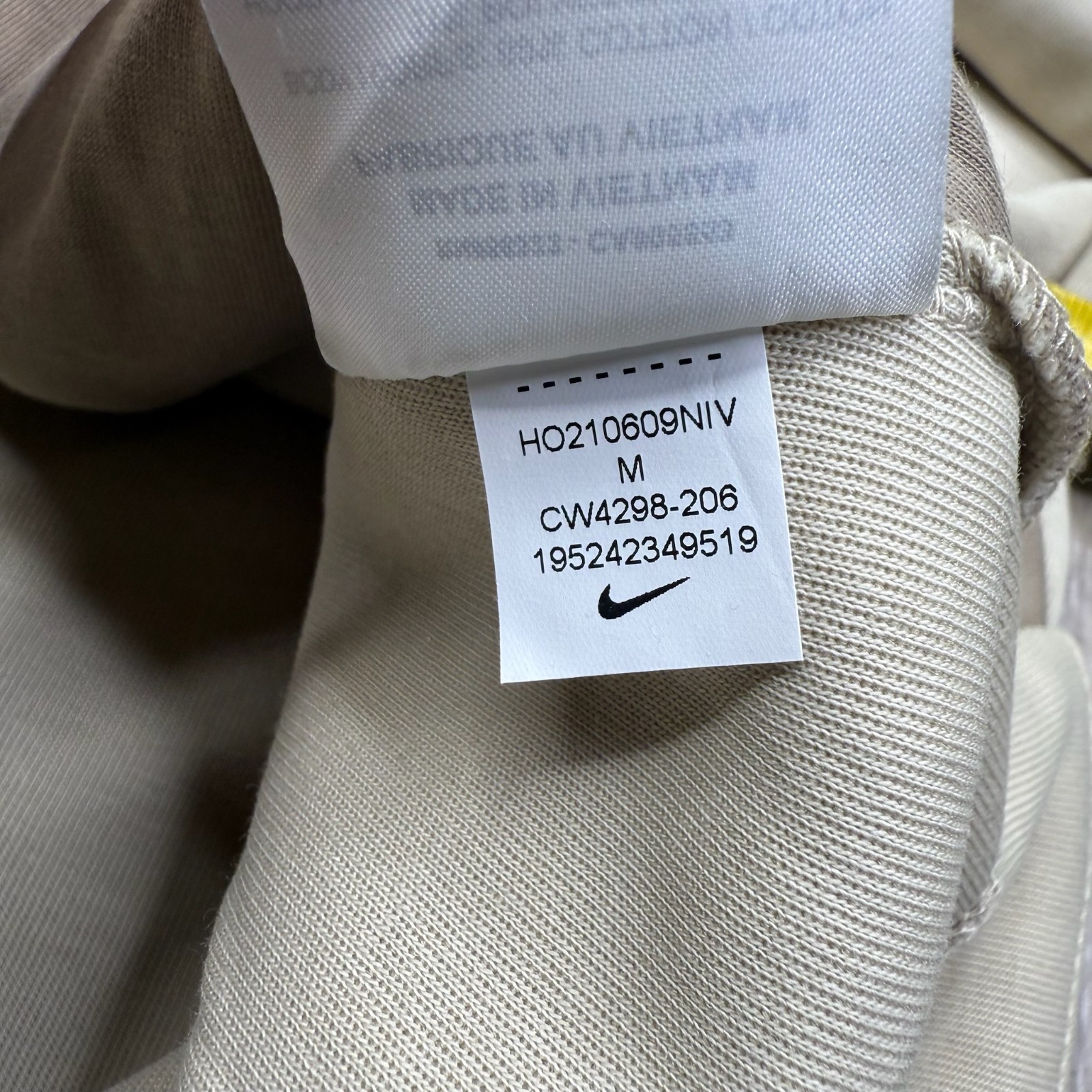 NWT Nike Sportswear Womens Beige Tech Fleece Windrunner Full Zip Hoodie Size M