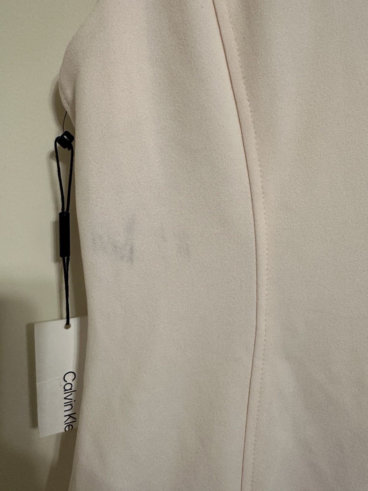 Calvin Klein Blush Pink Fit and Flare Shortsleeved Midi Dress