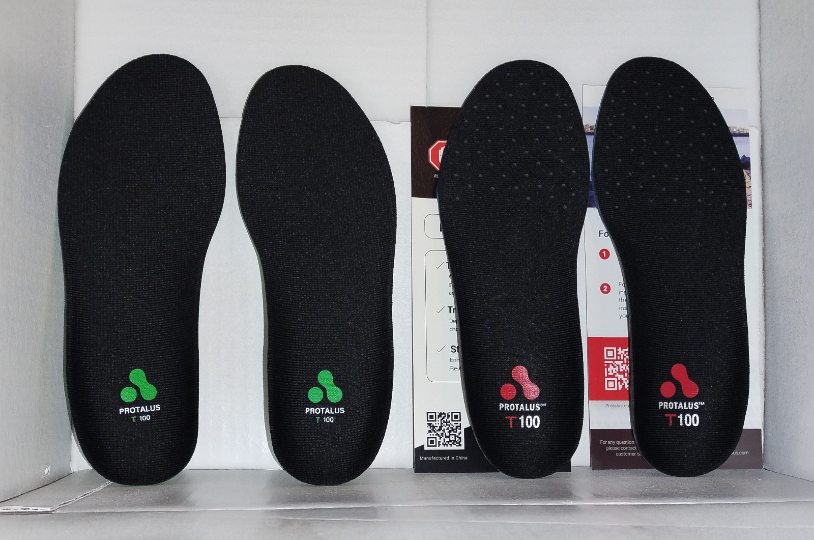 PROTALUS SHOE INSERTS / ORTHOTICS, T100 Size W7–M5.5 NIB. NEW, IN ORIGINAL BOX.