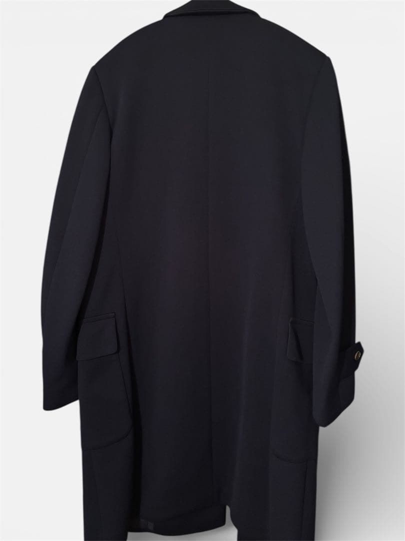 Tricot COMME des GARCONS Long Coat AD1996 Navy Double Breasted M