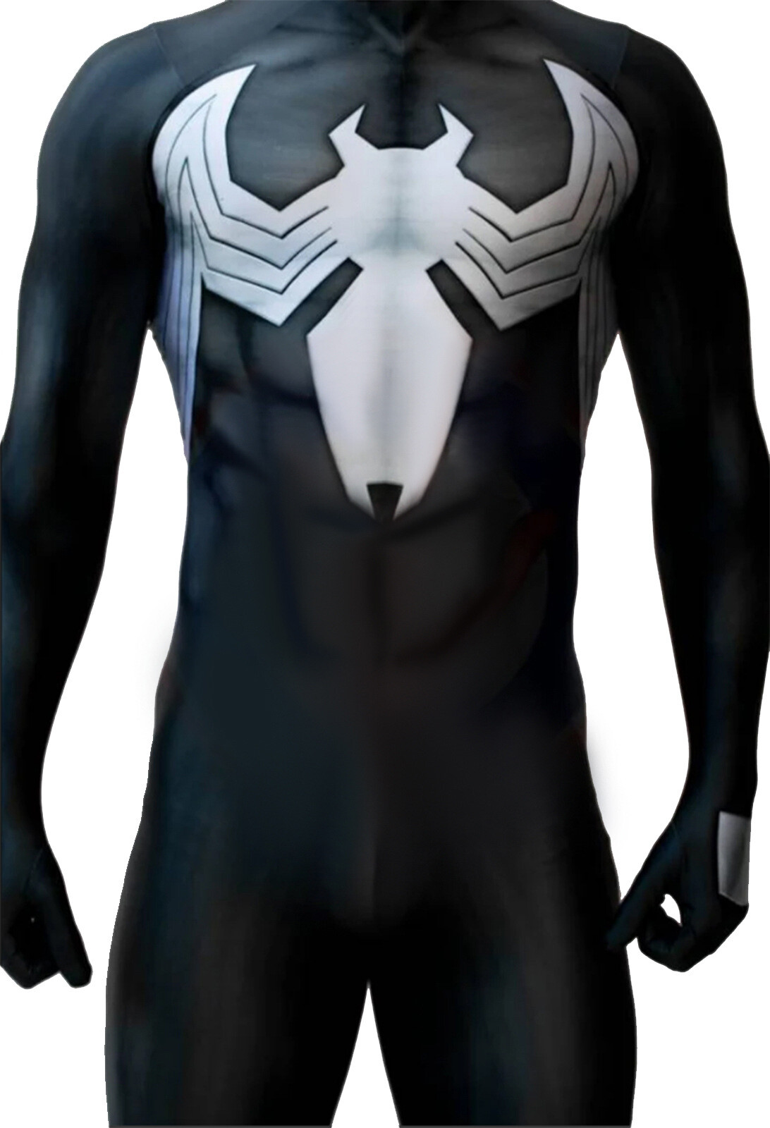 Upgraded Black Venom Spider-man Jumpsuit Halloween Cosplay Suit Costume Party