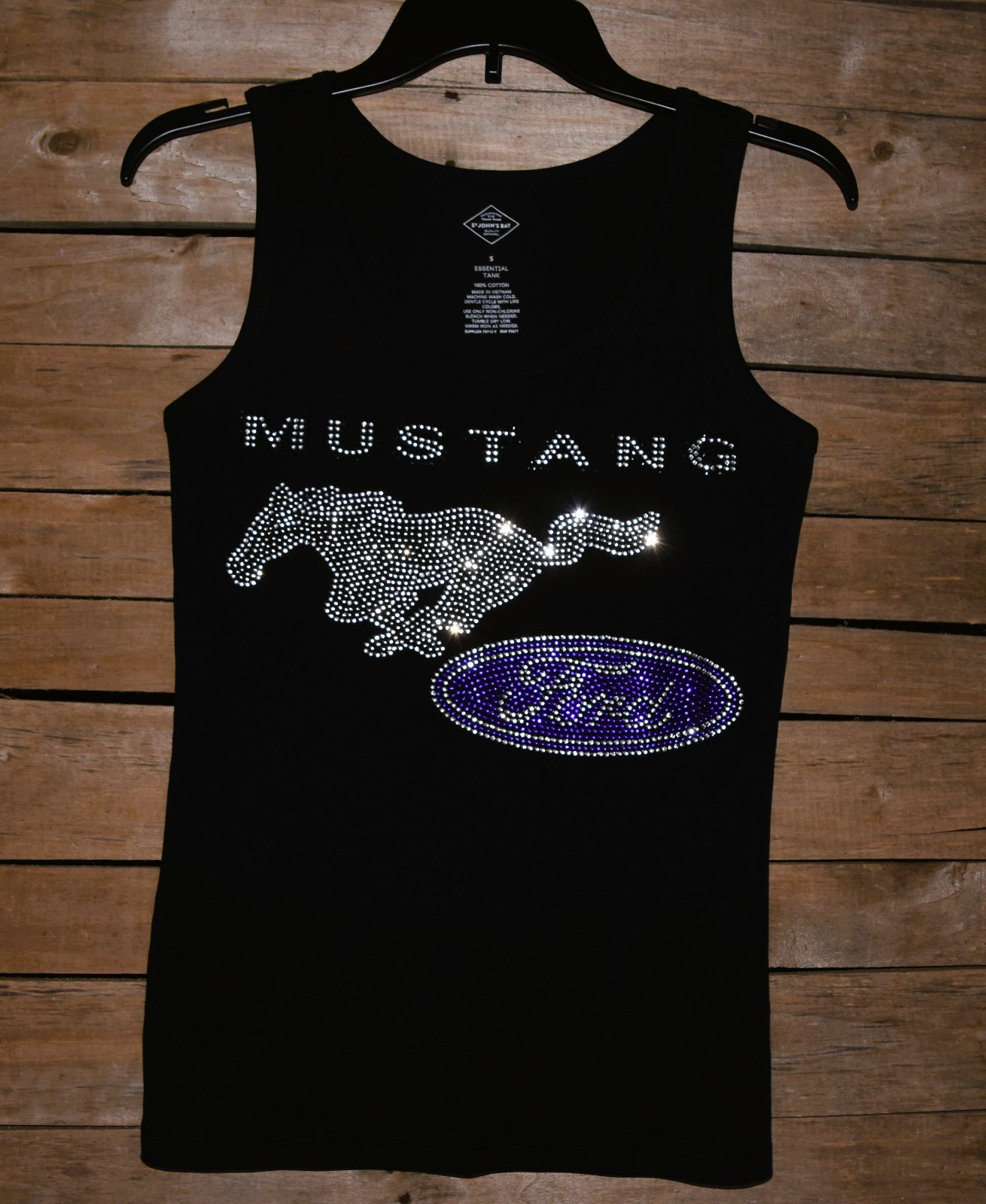 Ford Mustang rhinestone bling shirt or tank XS S M L XL XXL 1X 2X 3X 4X 5X