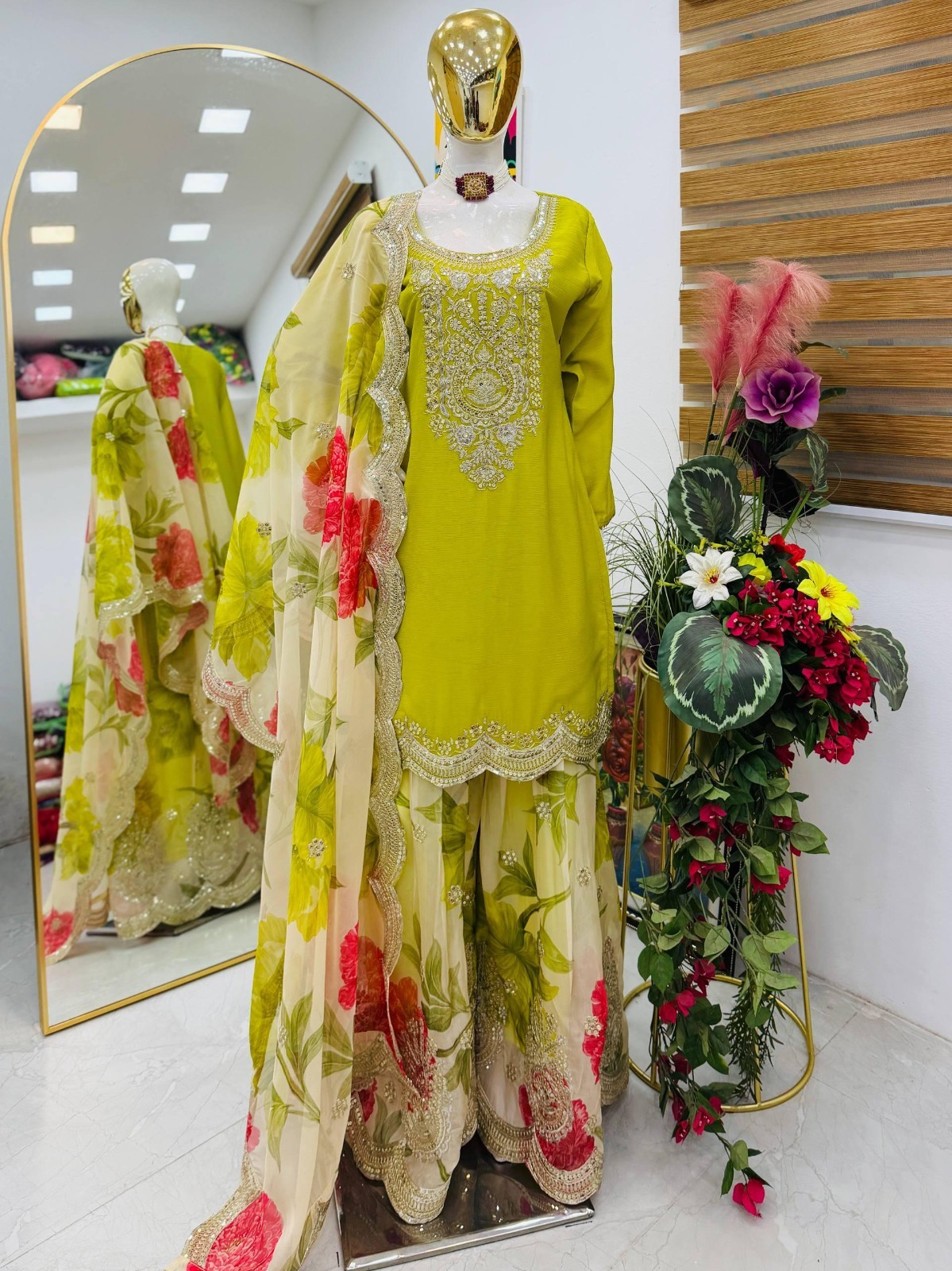 SALWAR KAMEEZ PAKISTANI INDIAN WEDDING PARTY WEAR DRESS BOLLYWOOD SUIT SHARARA
