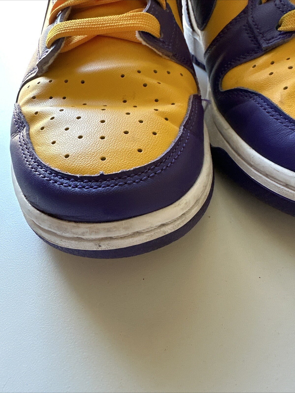 Nike Dunk High Lakers Mens Size 10 DD1399500 Purple Yellow Basketball Shoes