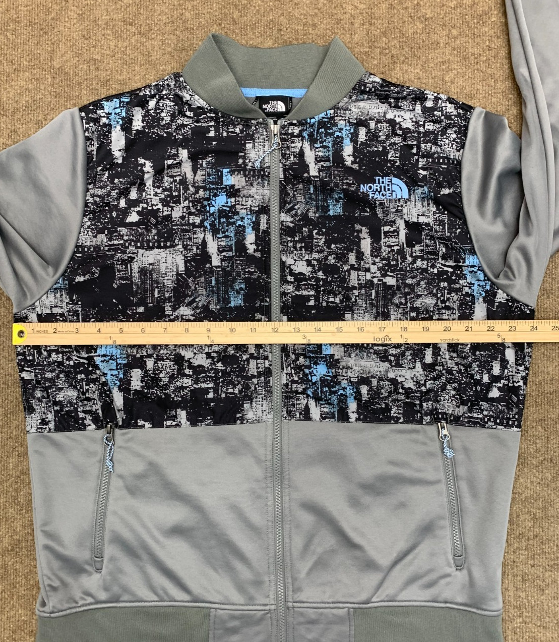 The North Face Jacket Mens L Urban Digi Camo Fleece Track Zip-Up Windbreaker