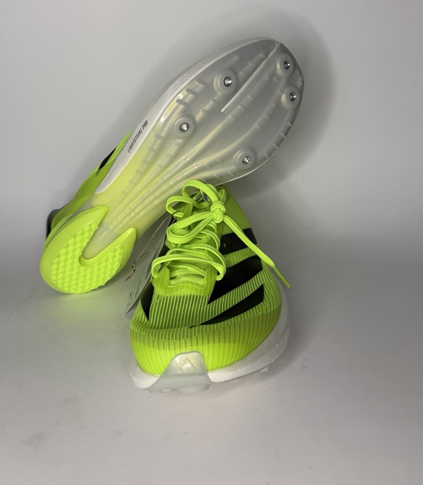 Size 11.5M – Adidas Adizero Lucid Lime Green Black Halo Silver IH5798 Men Track