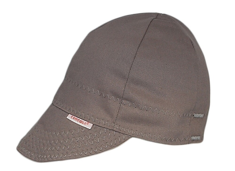 NWT Welding Cap Welders Hat Comeaux Caps Solid Grey Reversible 2000 Sized