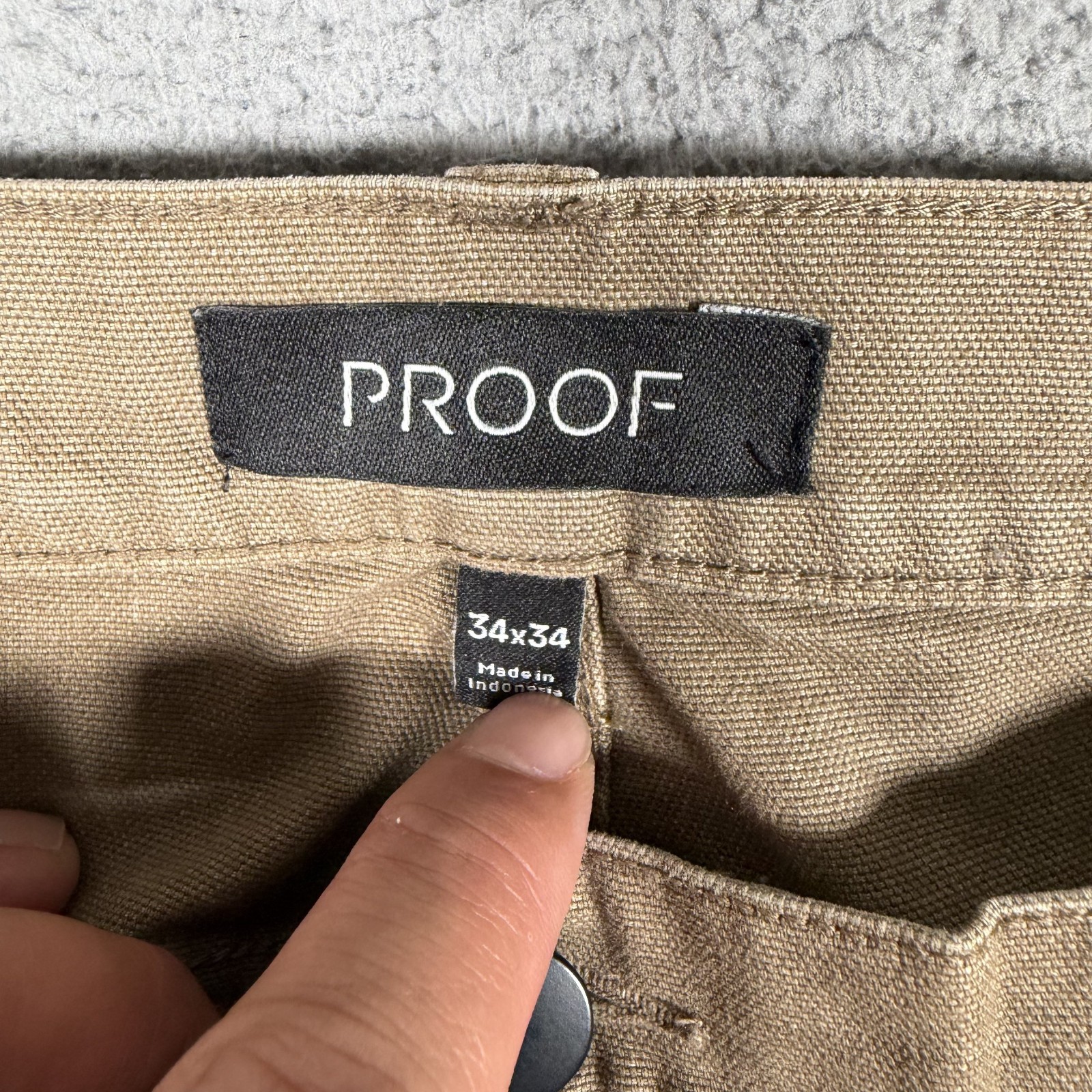 Proof Pants Mens 34×31 Brown Rover Slim Fit Canvas 5 Pocket Huckberry Preppy