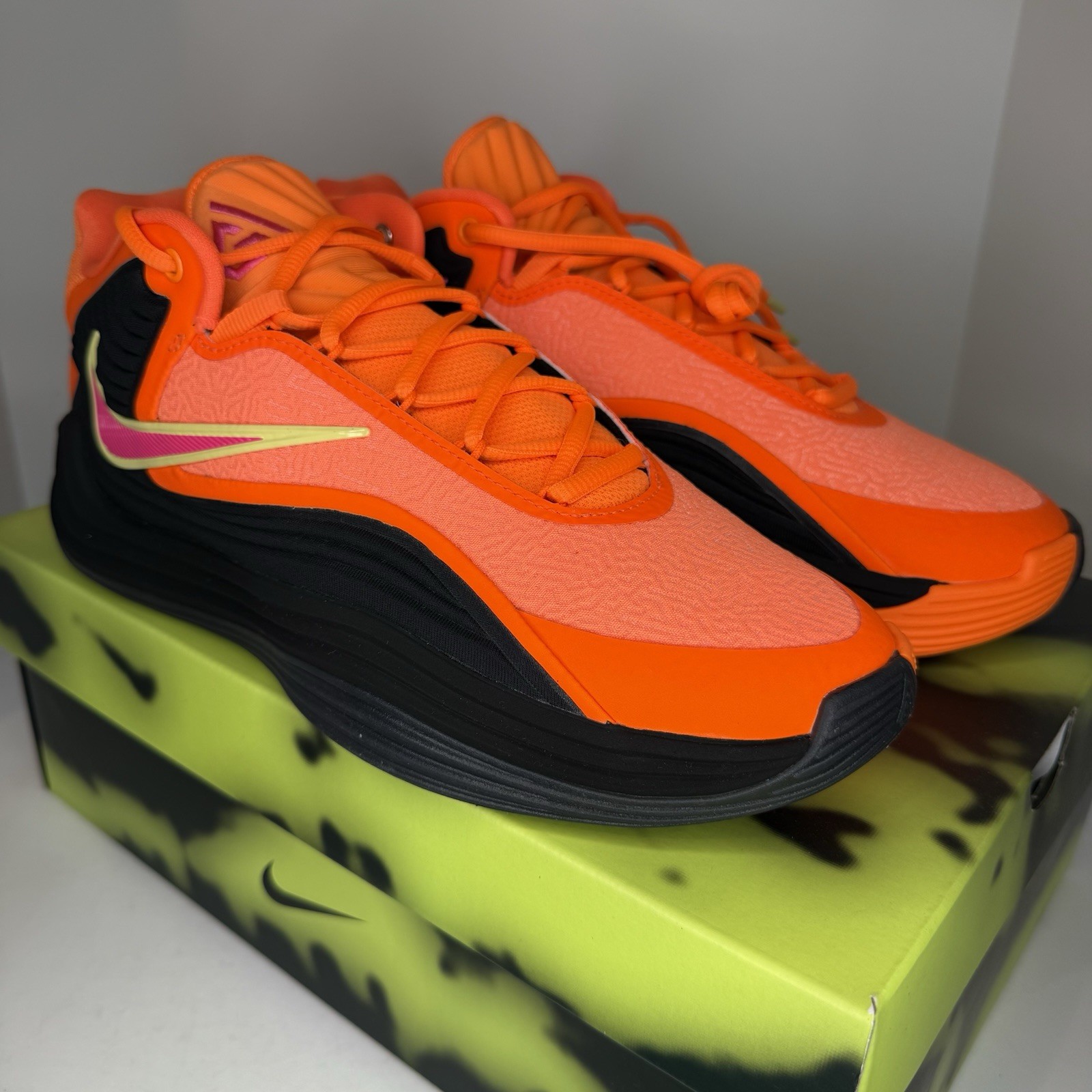 Nike Giannis Freak 7 Ignition Basketball Shoes Orange/Pink HF3450-800 Size 9.5
