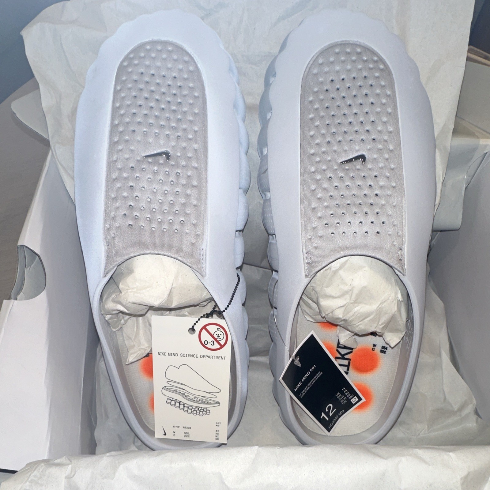 *NEW IN BOX* Nike Mind 001 Men’s Slide Light Smoke Grey US Size 12