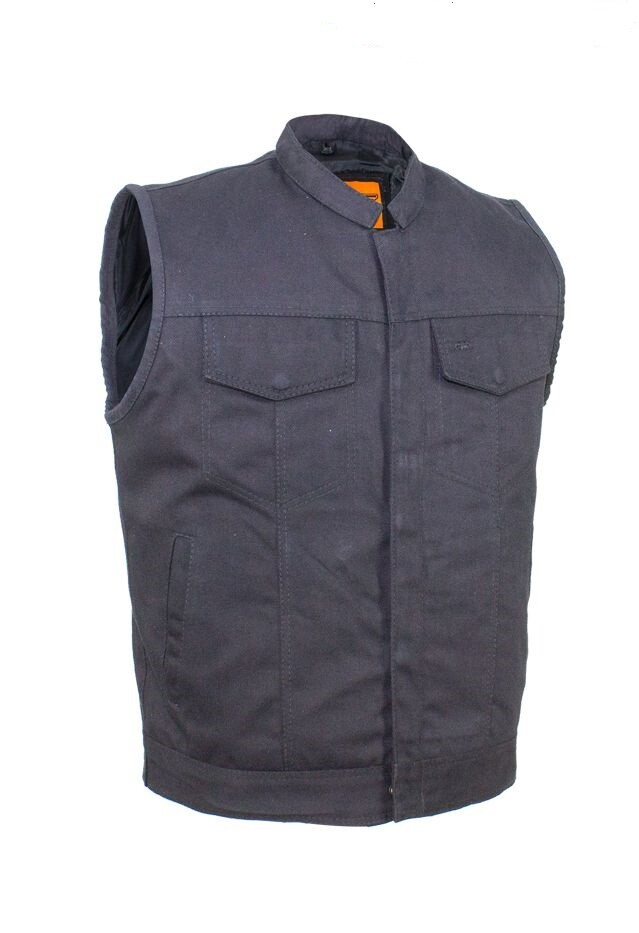 SOA Concealed Carry Denim Outlaw MC Club& Biker Harley Motorcycle Premium Vest