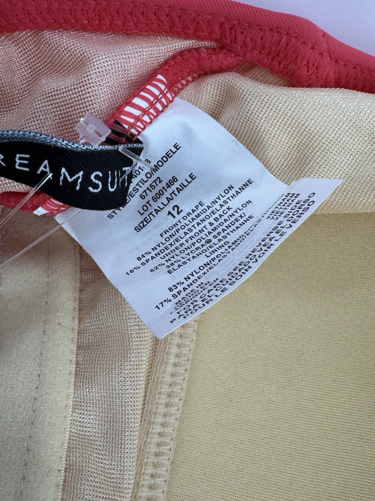 Dreamsuit by Miracle Brands One Piece Pink Swim Suit New – Some Imperfections