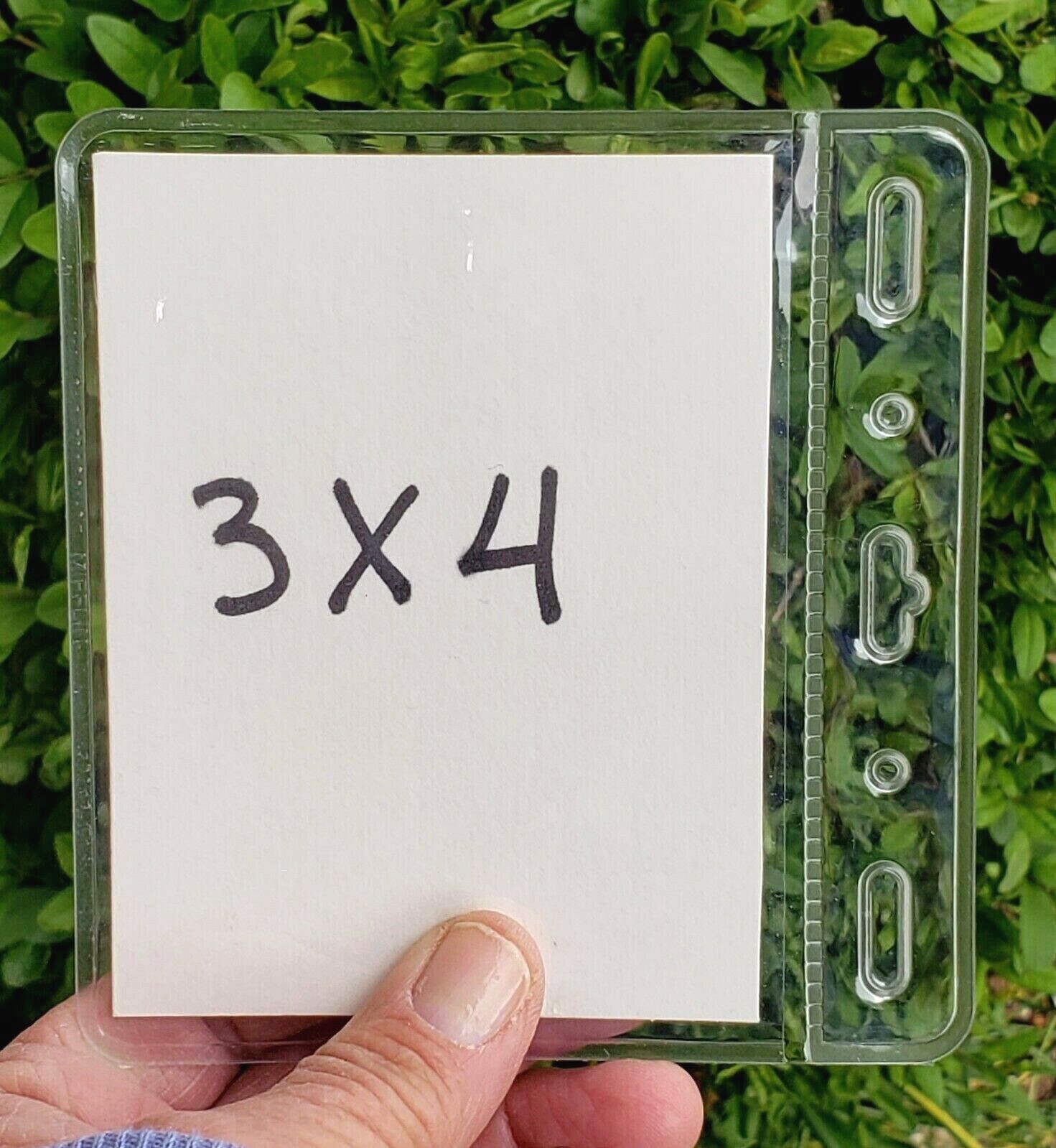 ID BADGE HOLDER Card Saver (2 pcs)-Protector~Horizontal 4″x 3″ (2 pcs)
