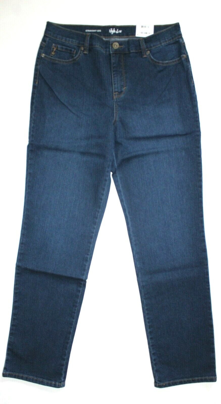 Style & Co Tummy-Control High Rise Straight-Leg Jeans, Color: Astor MSRP $49 ()