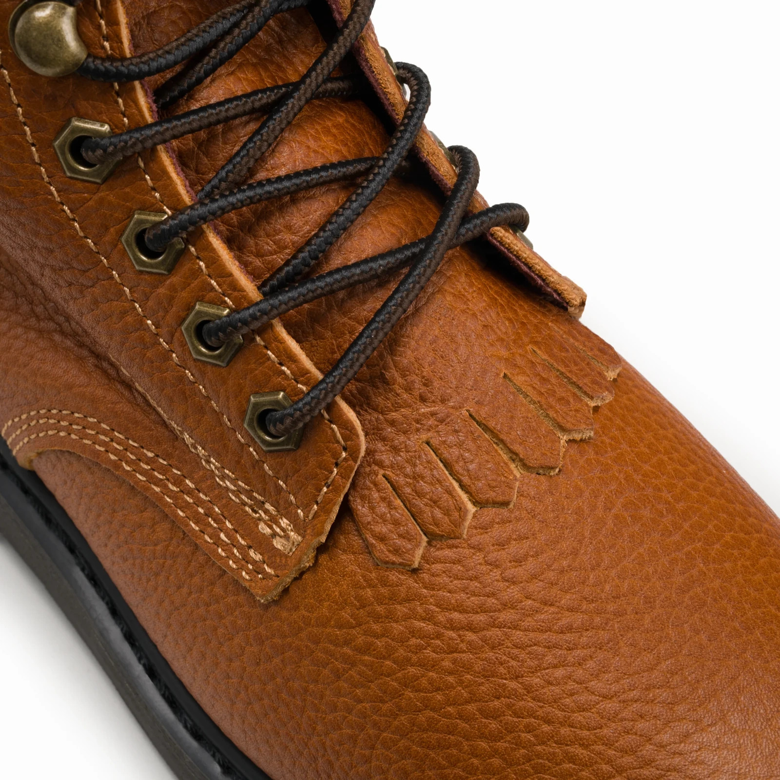 HAMMER HM118 Zipper and Lace Work Boots Tan Men’s Thermal Lining