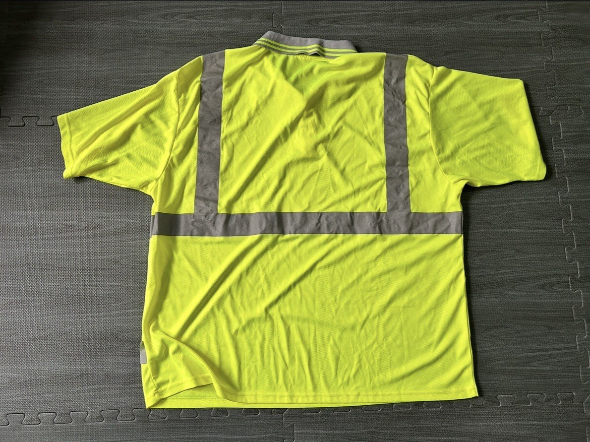 Ergodyne GloWear 8295 ANSI High Visibility Reflective Polo Shirt Size XL