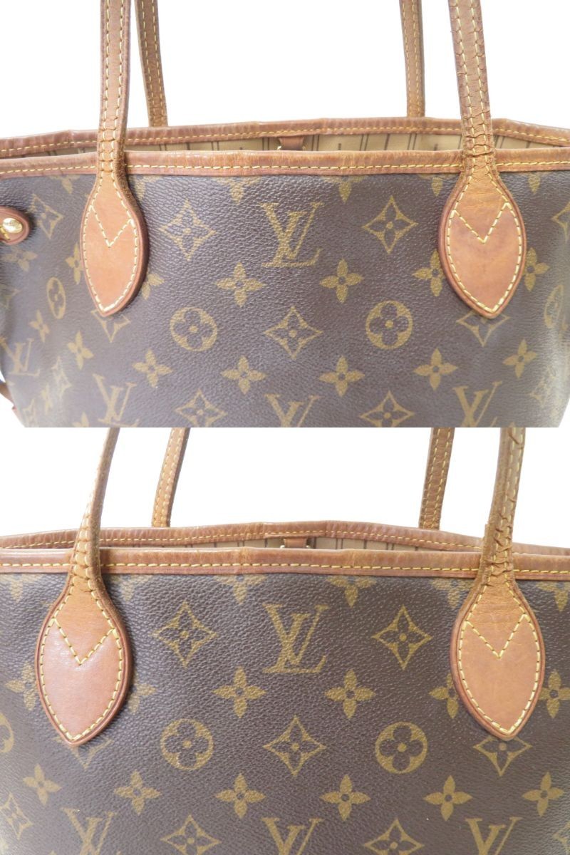 Authentic Louis Vuitton Monogram Neverfull PM Tote Bag Handbag F#52637