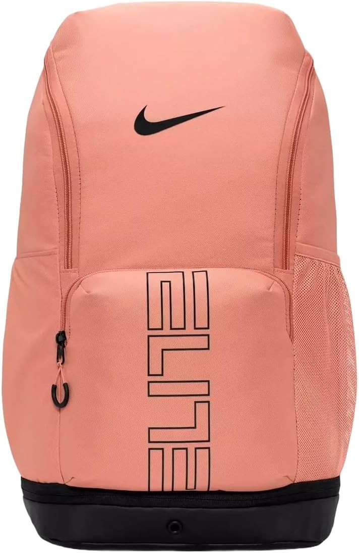 Nike Varsity Elite Backpack (32L) Bubble Strap Safety Orange/Black/Wolf Grey OS