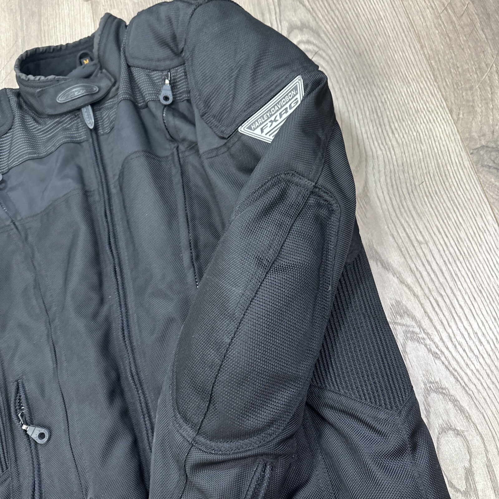 Harley Davidson Womens FXRG Nylon Jacket Full Armor Motorcycle Riding Sz Medium
