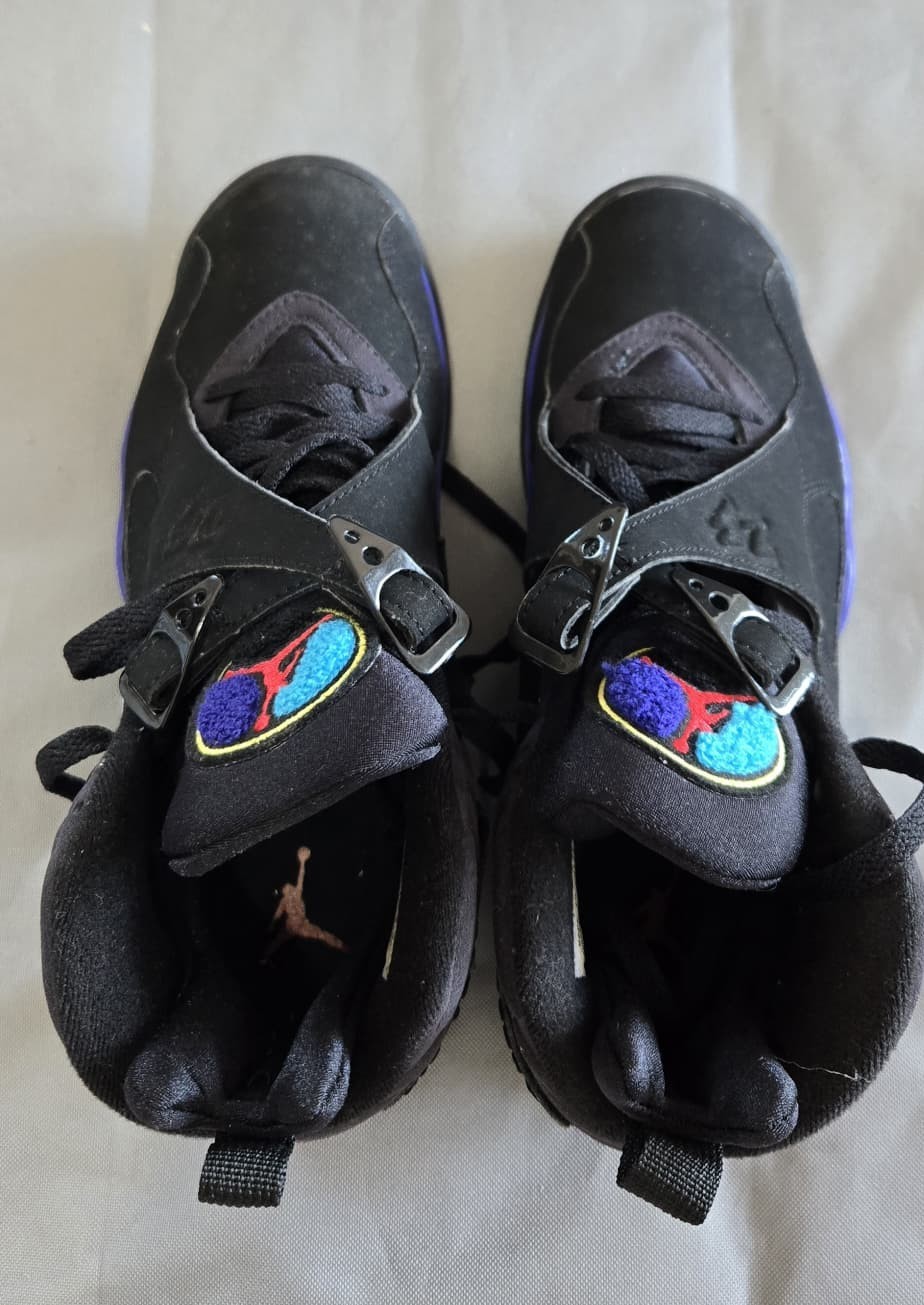 Air Jordan 8 Retro Black Bright Concord Aquatone Men’s US 9.5 UK 8.5 305381-041