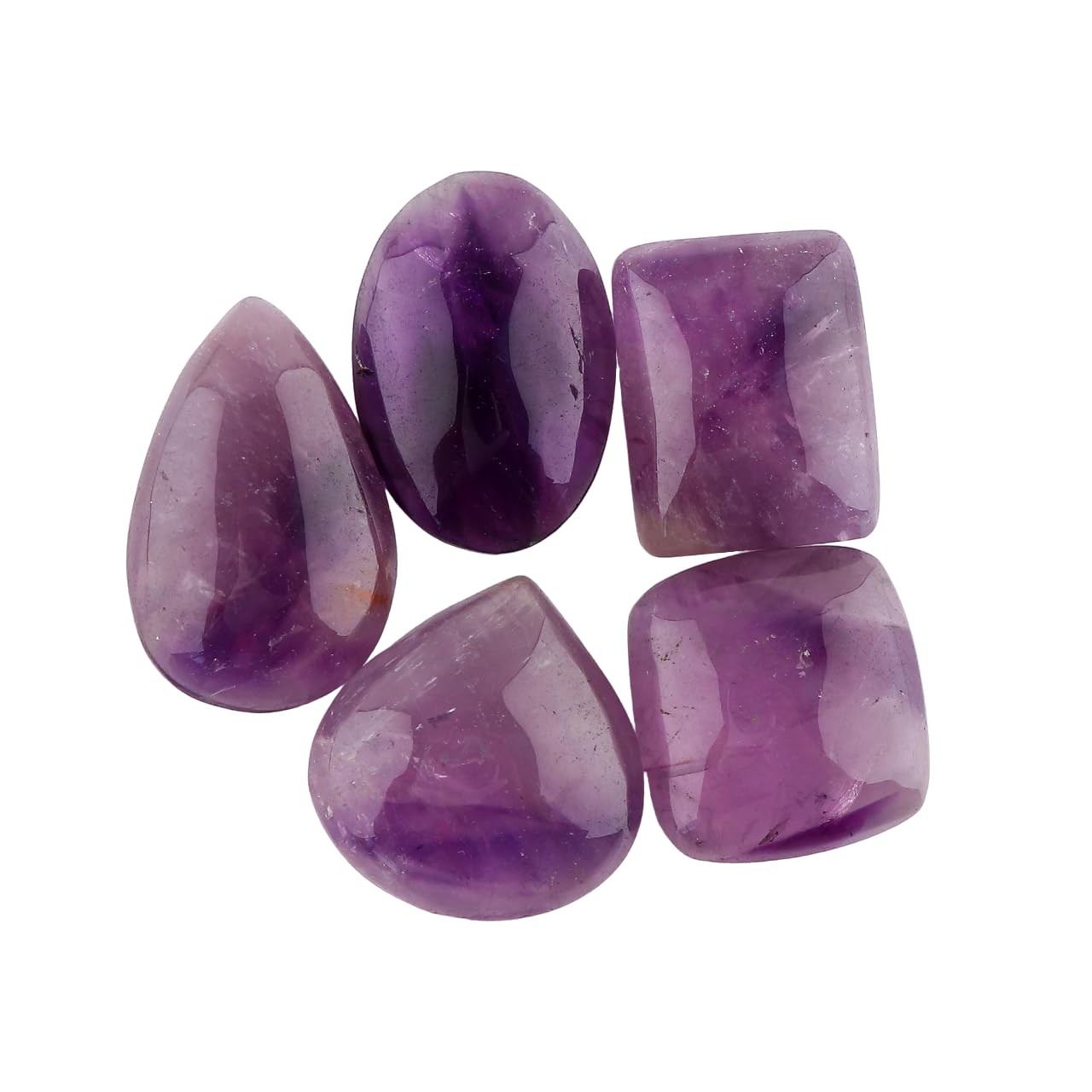 Wholesale 5pcs Natural Trapiche Amethyst Loose Gemstone Bulk Cabochons Jewelr…