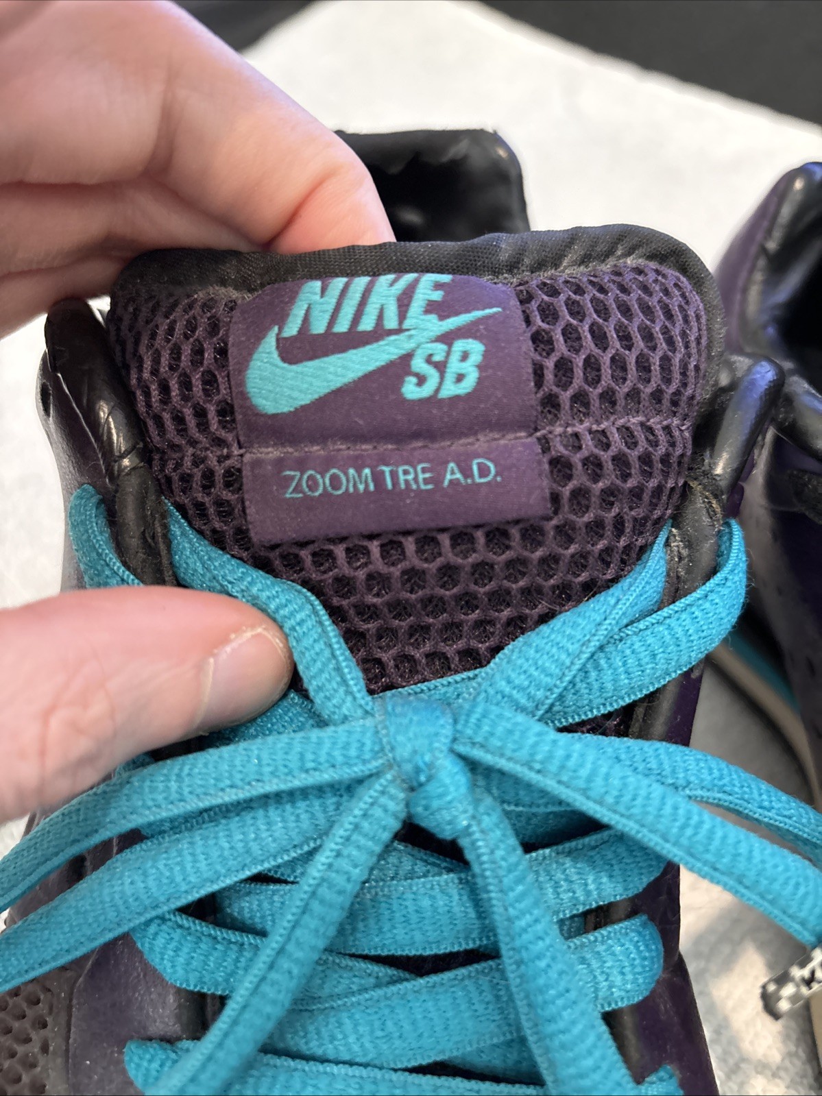 Men’s Nike Sb Zoom Tre A.D. ‘Grand Purple’ Size 8 Skate Shoes