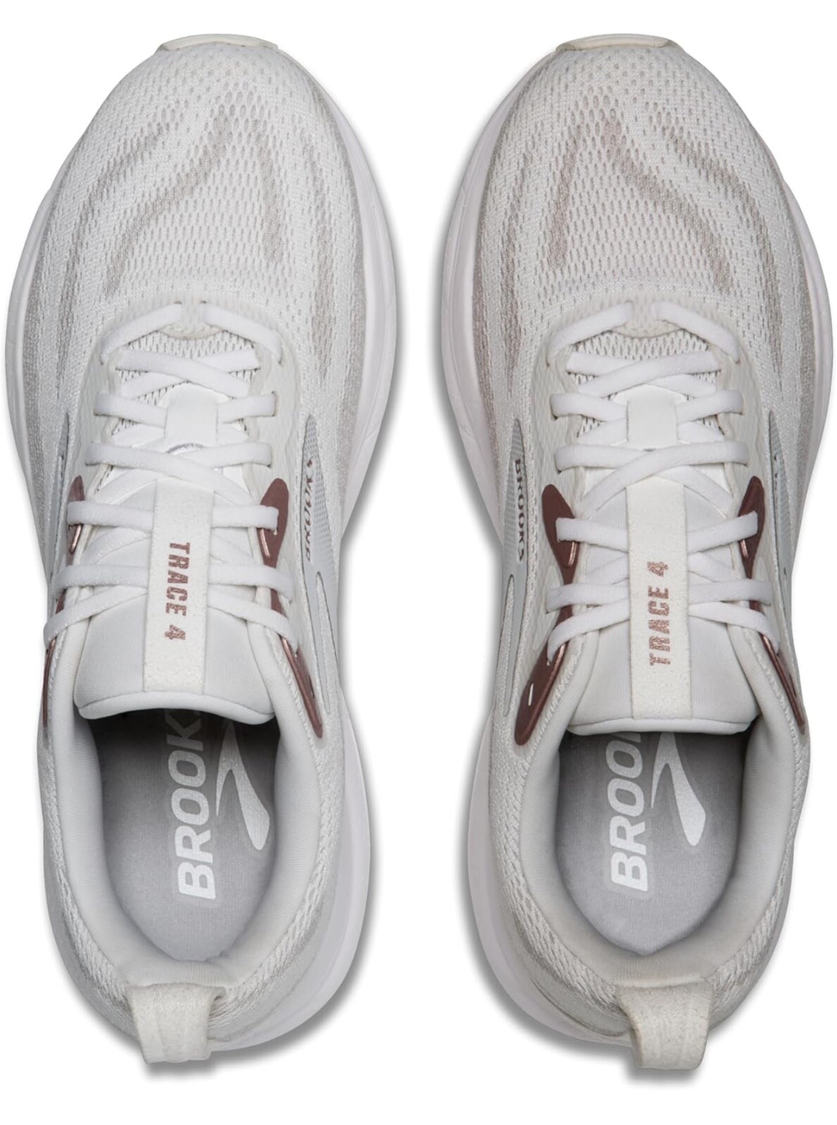 NEW Brooks Trace 4 white/Oyster/Rose Women’s Sizes (all size available)