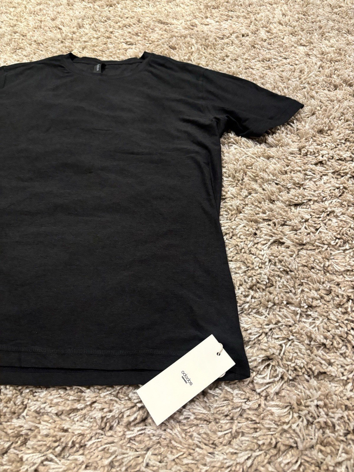 Ododos Stratum Tech Short Sleeve T Shirt Black NWT Mens Medium