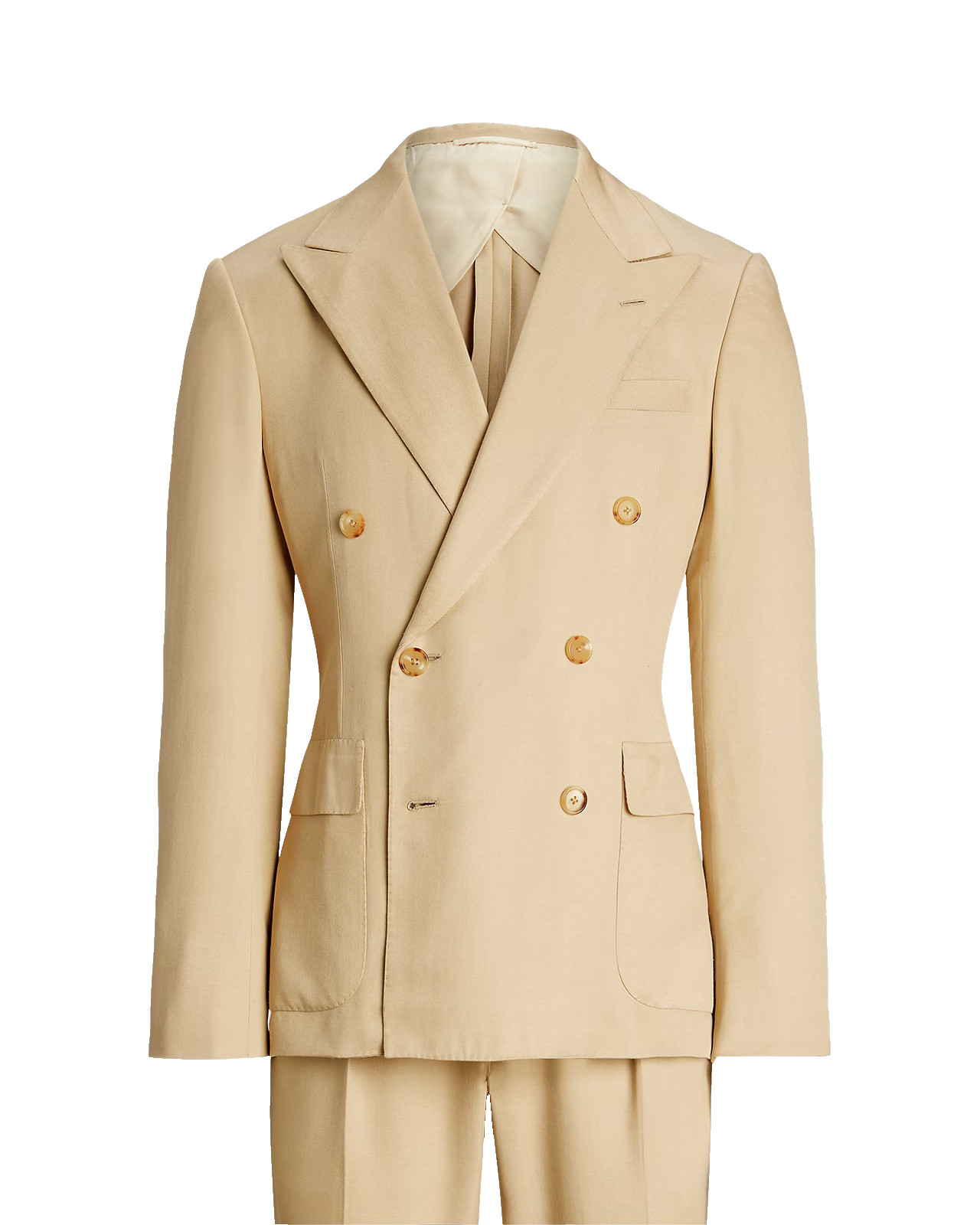 Ralph Lauren Purple Label Gregory Mulberry Silk Blend Tan Suit 52 IT 42 UK £3950