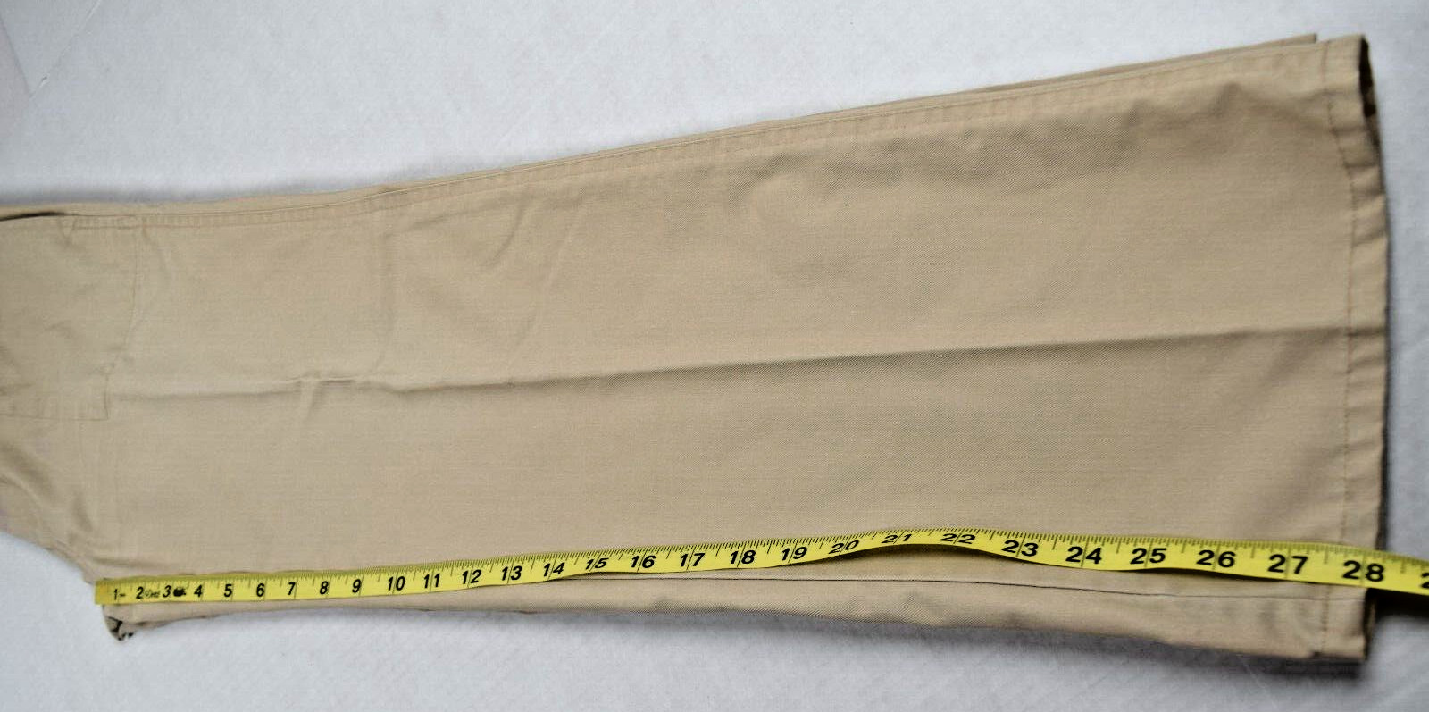 Vintage IZOD Lacoste Pants Size 18 70s Beige Straight Leg Blue Crocodile