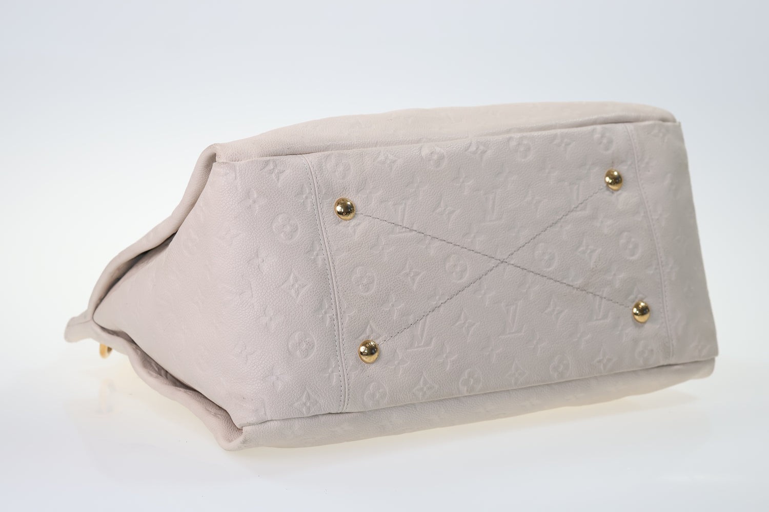 LOUIS VUITTON Artsy MM Monogram Empreinte Cream White