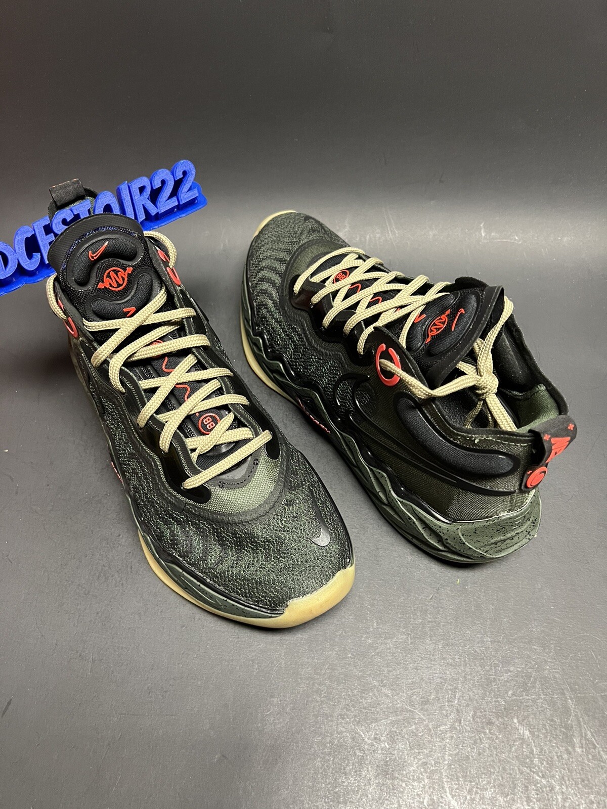 NIKE AIR ZOOM GT RUN [CZ0202 300] CARBON GREEN BLACK KHAKI CUT BASKETBALL SZ 15
