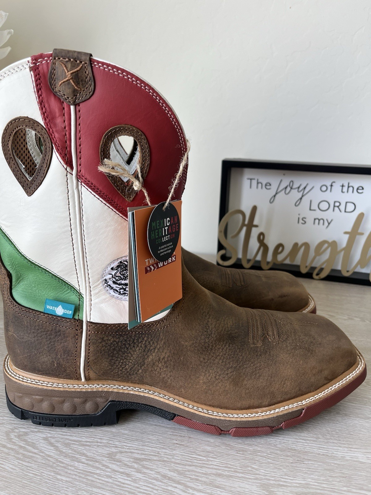 TWISTED X WESTERN WORK BOOT MEXICO COLLECTION – ALLOY TOE MXBAW03 MEN’S SZ 14 EE