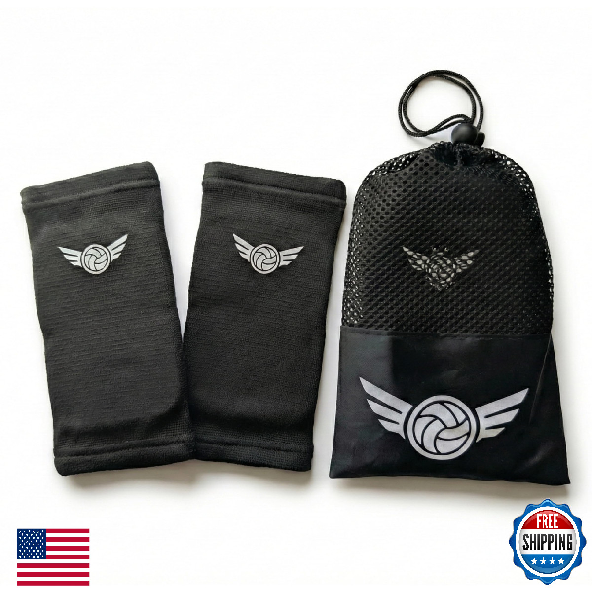 Baylee and Me Volleyball Elbow Pads with Breathable Mesh Carry Bag – Impact Abso