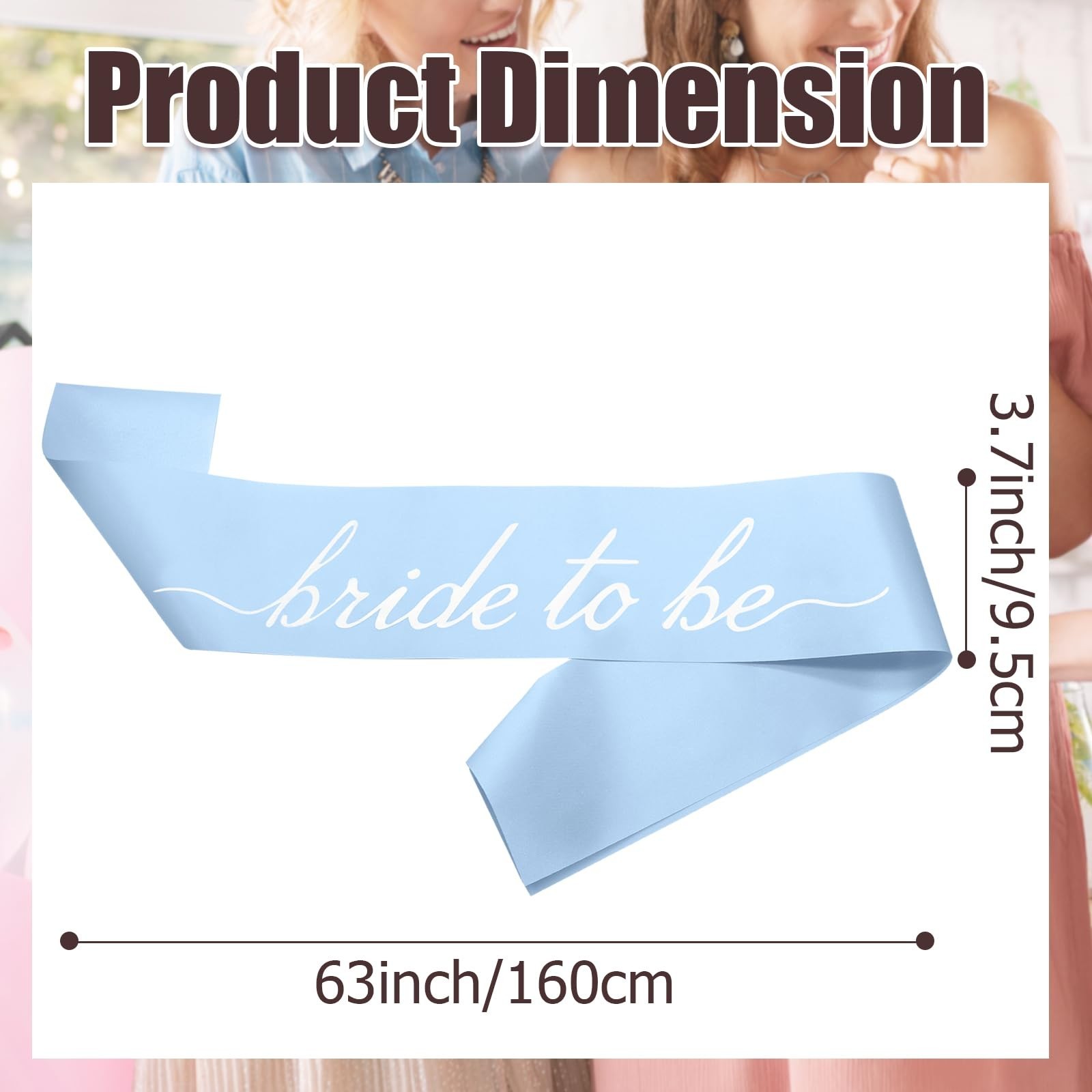 MILVOWOC Blue Bride to Be Sash in Soft Satin, Bachelorette Party Wearable, Br…