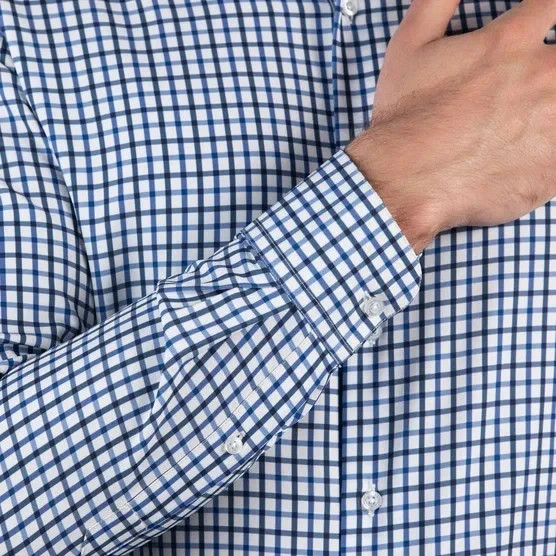Nautica Men’s Performance Slim Fit Dress Shirt, Color: BLUE XL 17-17.5 32/33 NWT