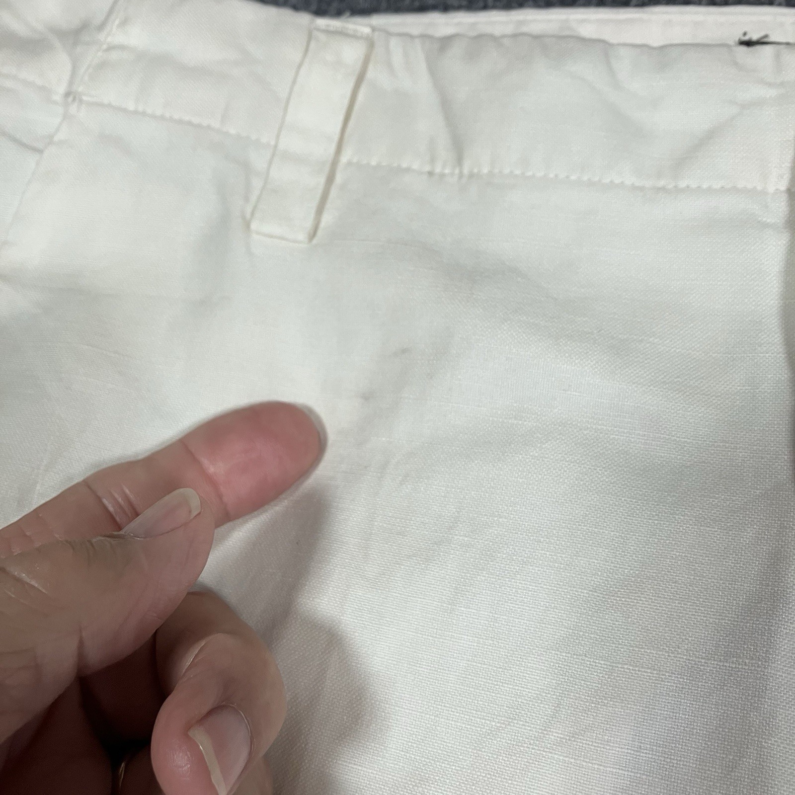Banana Republic Dawson Men’s Linen Cotton Pants 35×34 Tan Straight Flat Front