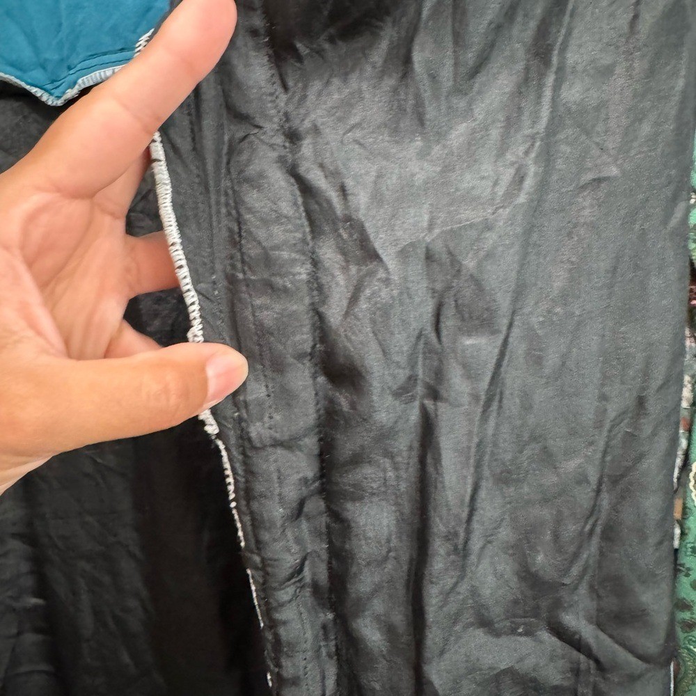 Fairy Core Teal and Black Velour Beaded Tunic