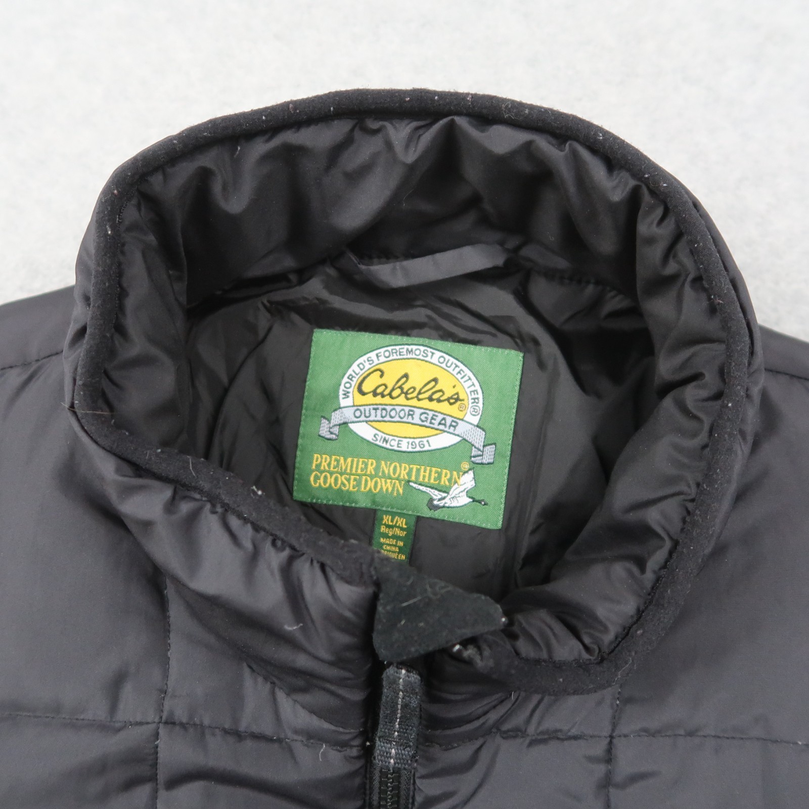 Cabela’s Outdoor Gear Premier Northern Goose Down Jacket Men’s XL Black