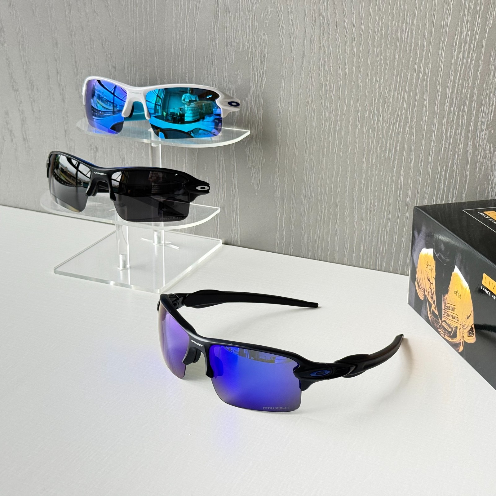 Oakley Flak 2.0 OO9271 Sunglasses Matte Black Polarized Deep Blue Lens