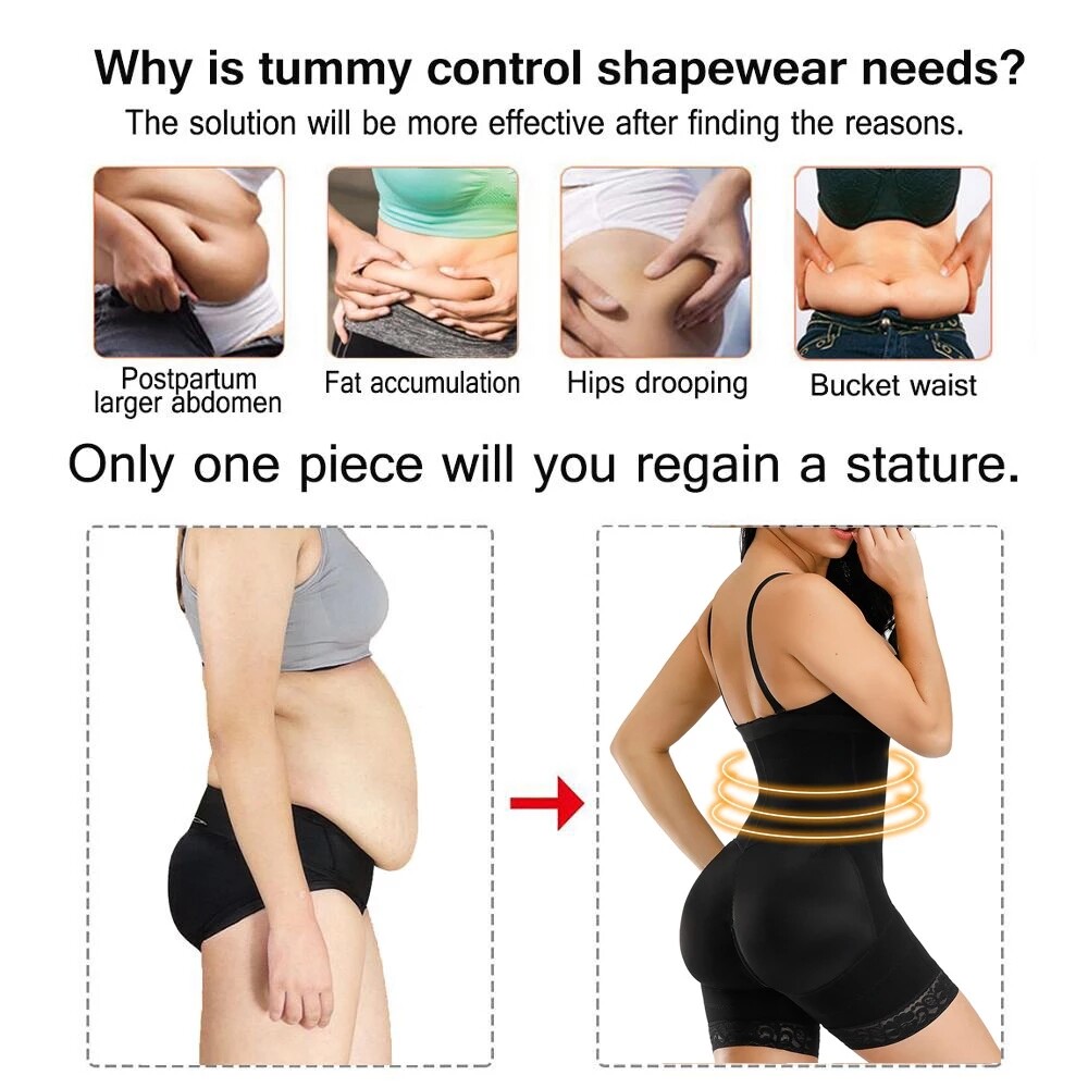 Fajas Colombianas Body Shaper Reductoras Levanta Cola Post Surgery Slim Corset