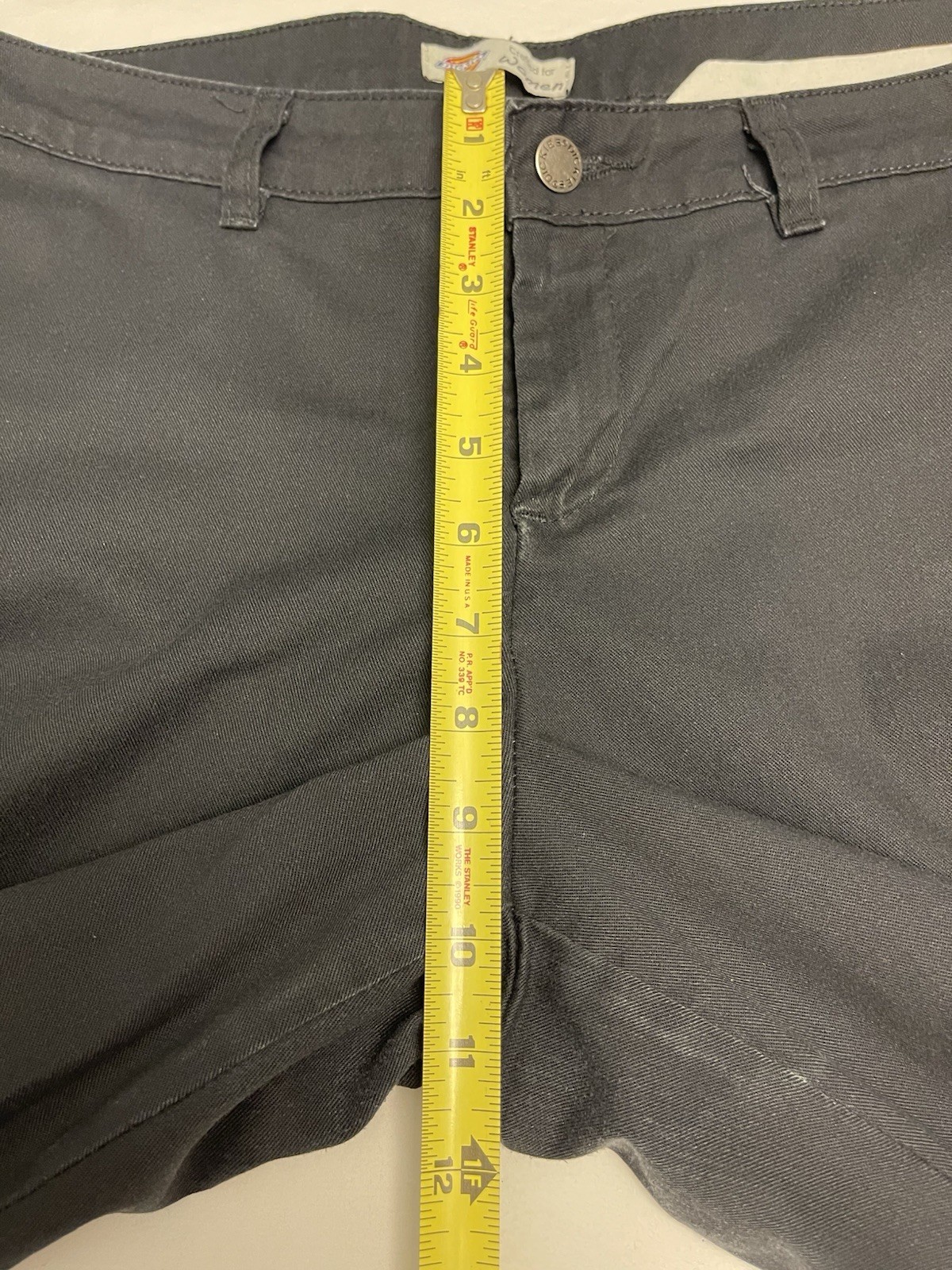 Dickies Women’s Cargo Straight Leg Black Size 12 Cut Off