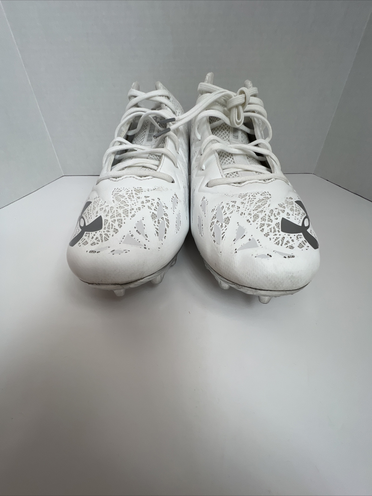 Under Armour Spotlight Mid 4D Football Cleats White 3023963-100 Men’s Size 12.5