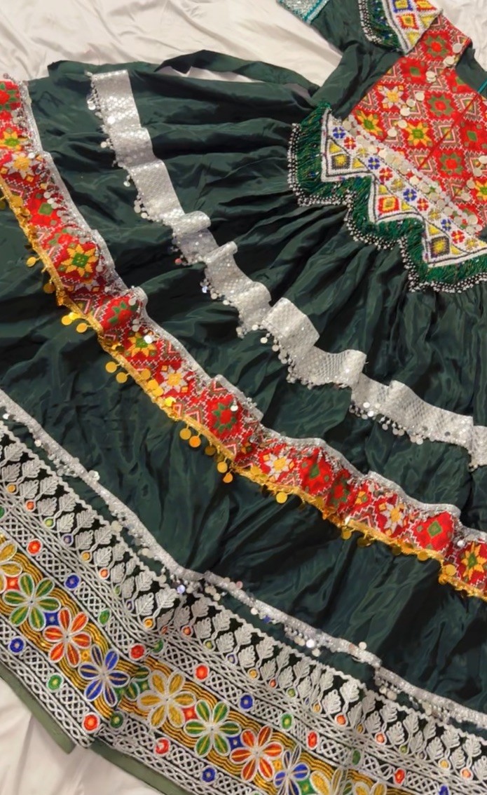 Handmade Women’s Cotton Traditional Dress Multi-Color Embroidered Size M&L