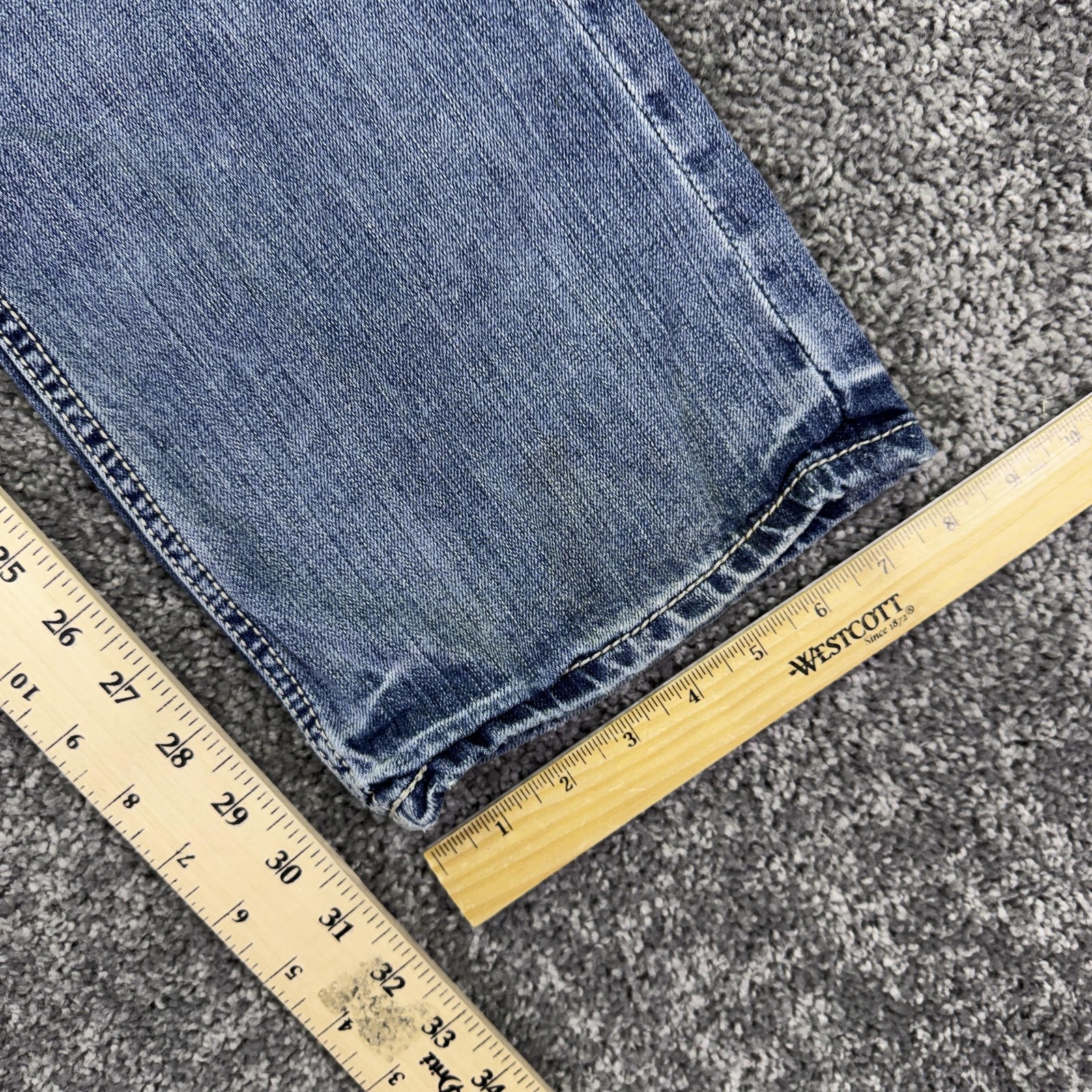 BKE Jeans Mens 32×31 Blue Aiden Relaxed Fit Bootcut Medium Wash Denim Work